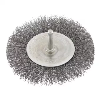 Щетка для дрели 100 мм плоская со шпилькой витая проволока  СИБРТЕХ 744507 купить в Урае