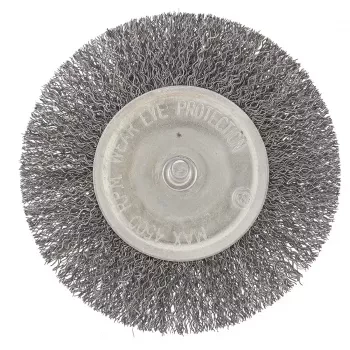 Щетка для дрели 100 мм плоская со шпилькой витая проволока  СИБРТЕХ 744507 купить в Урае