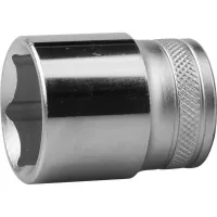 Торцовая головка KRAFTOOL "INDUSTRIE QUALITAT", Cr-V, FLANK, хромосатинированная, 1/2", 26 мм 27805-26_z01