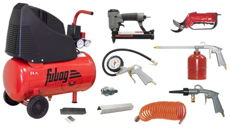 Компрессор безмасляный поршневой прямой FUBAG GARDEN MASTER KIT 9предметов купить в Урае
