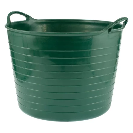 Ведро гибкое сверхпрочное, 28 л, зеленое, Россия, Сибртех 67512 купить в Урае