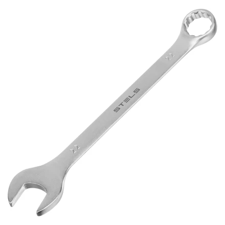 Набор ключей комбинированных Stels 15421, 6-22 мм, 12 шт, CrV, матовый хром купить в Урае