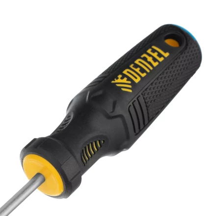 Отвертка SL4х100 мм, CrV, трехкомпонентная рукоятка Denzel 12192 купить в Урае
