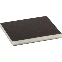 Губка шлифовальная ЗУБР "МАСТЕР" двухсторонняя, мягкий поролон, Р180, 123х98х12мм 35614-180