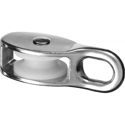 Блок ЗУБР &quot;МАСТЕР&quot; одинарный, оцинкованный, нейлоновый шкив, 9x40мм, 1 шт 304586-40 купить в Урае