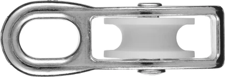 Блок ЗУБР &quot;МАСТЕР&quot; одинарный, оцинкованный, нейлоновый шкив, 9x40мм, 1 шт 304586-40 купить в Урае