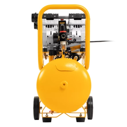 Компрессор безмасляный, малошумный Denzel DLS 1500/50, 1500 ВТ, 2x750, 50 л, 260 л/мин купить в Урае