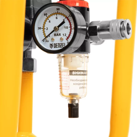 Компрессор безмасляный, малошумный Denzel DLS 1500/50, 1500 ВТ, 2x750, 50 л, 260 л/мин купить в Урае