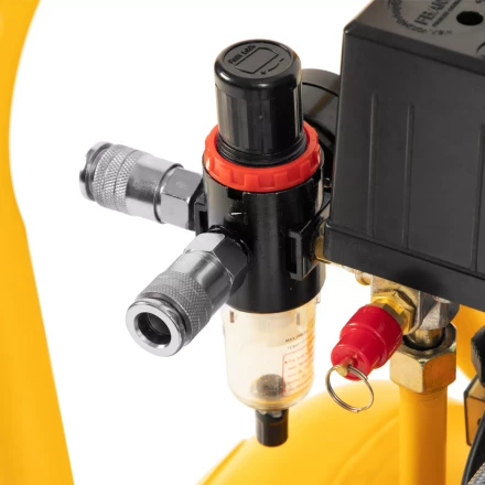 Компрессор безмасляный, малошумный Denzel DLS 1500/50, 1500 ВТ, 2x750, 50 л, 260 л/мин купить в Урае