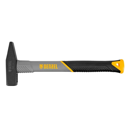 Молоток слесарный, 500 г Denzel 10485, кованый, фибергласовая рукоятка c TPR покрытием купить в Урае