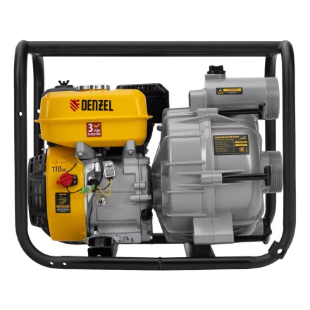 Мотопомпа бензиновая для грязной воды Denzel PX-80D7 99206, 7 л.с., 3&quot;, 1300 л/мин, глуб 8 м,напор 30 м купить в Урае