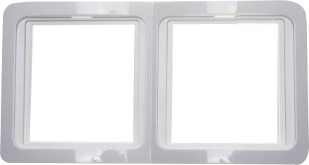 Панель СВЕТОЗАР &quot;ГАММА&quot; двойная горизонтальная, цвет белый SV-54146-W купить в Урае