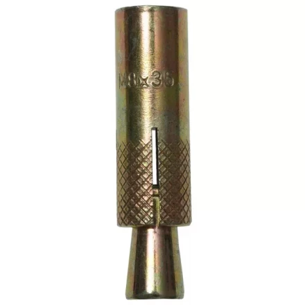 Анкер ЗУБР с клином, желтопассивированный, 8,0х35мм, ТФ6, 3шт 4-302076-08-035 купить в Урае