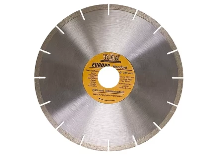 Диск алмазный отрезной сегментный 180 х 22,2 мм сухая резка EUROPA Standard SPARTA 73167 купить в Урае