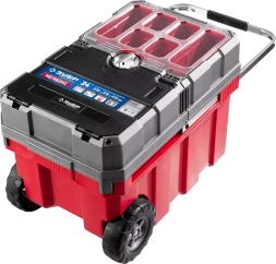Ящики для инструмента на колесах МЕГА-БОКС серия ПРОФЕССИОНАЛ цвет черный