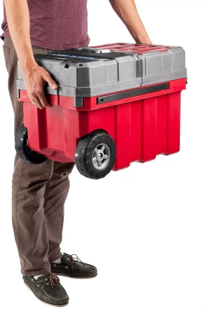 Ящики для инструмента на колесах МЕГА-БОКС серия ПРОФЕССИОНАЛ цвет черный купить в Урае