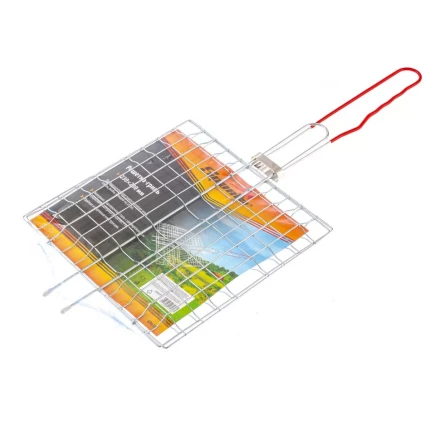 Решетка-гриль 230х230 мм хромированная PVC рукоятка Sparta 69635 купить в Урае