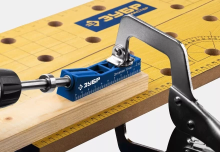 ЗУБР одно отверстие, одинарный кондуктор для глухих отверстий, Профессионал (30092) купить в Урае