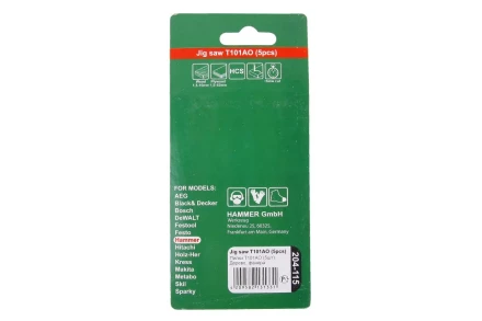 Пилки для лобзика HAMMER JG WD T101AO (5шт.) купить в Урае