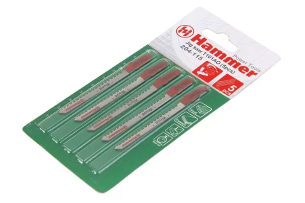 Пилки для лобзика HAMMER JG WD T101AO (5шт.) купить в Урае