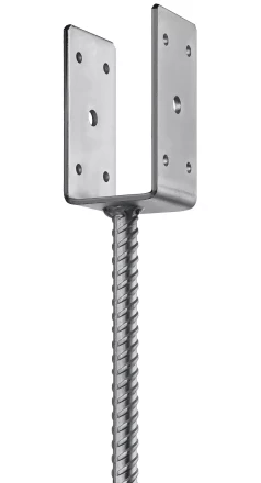 ЗУБР ОС-U, 61 x 120 x 60 мм, U-образное основание столба (310286-060) купить в Урае