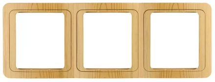 Панель СВЕТОЗАР &quot;ГАММА&quot; накладная, вертикальная, цвет ольха, 3 гнезда SV-54149-A купить в Урае