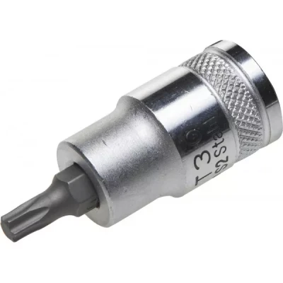 Торцовая бита-головка KRAFTOOL "INDUSTRIE QUALITAT", материал S2, TORX, сатинированная, 1/2", Т30 27905-30_z01