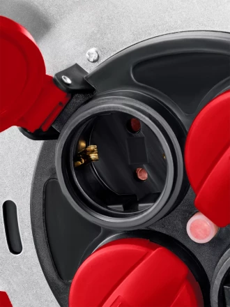 Силовые удлинители на стальной катушке  HEAVY DUTY 4.0, кабель КГ 3х2,5 кв мм 55086-30 купить в Урае