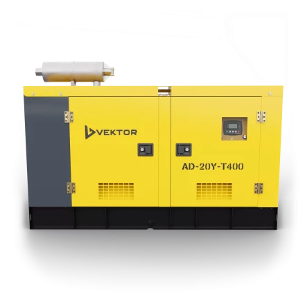 Дизельный генератор Vektor AD-20Y-T400 в шумозащитном кожухе купить в Урае