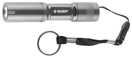 Фонарь ЗУБР &quot;МАСТЕР&quot; ручной, алюминиевый корпус, 1 сверхъяркий светодиод, 1АА, металлик 56220-S купить в Урае