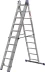 Лестница ЗУБР универсальная, трехсекционная со стабилизатором, 10 ступеней 38831-10 купить в Урае