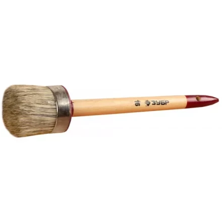 Кисть круглая ЗУБР &quot;УНИВЕРСАЛ - МАСТЕР&quot;, светлая щетина, деревянная ручка, №16, 55мм 01501-55 купить в Урае