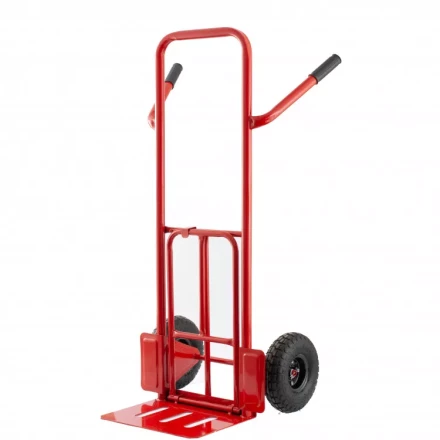Тележка ручная двухколесная TTP2-01 грузоподъемность 190 кг пневматические колеса d 260 мм платформа 580 х 290 мм Сибртех 68944 купить в Урае