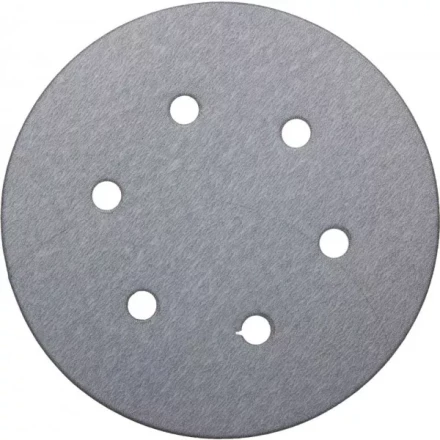 Круг шлифовальный URAGAN &quot;Универсальный с покрытием стеарата цинка&quot; на липучке, 6 отверстий, P180, 150мм, 5шт 907-43113-180-05 купить в Урае