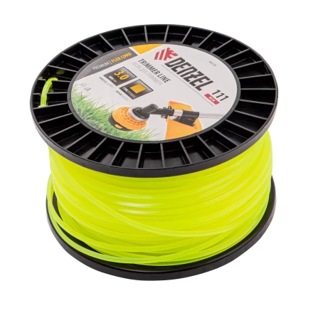 Леска для триммера квадрат Denzel, 3,0мм х 111м, на DIN катушке FLEX CORD, 96294 купить в Урае