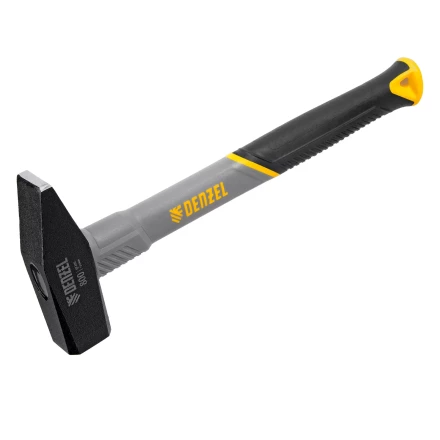 Молоток слесарный, 800 г Denzel 10488, кованый, фибергласовая рукоятка c TPR покрытием купить в Урае