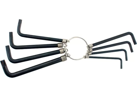 Набор ключей шестигранных имбусовых TORX  9шт:T10,15,20,25,27,30,40,45,50, оксидированные, на кольце  SPARTA 112667 купить в Урае