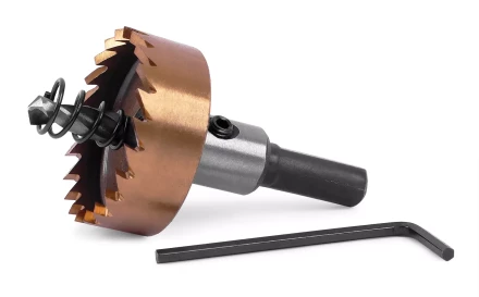 HSS-TiN коронка MESSER 30мм с центр. сверлом и толкающей пружиной для  лист. материала  до 2 мм ц/х купить в Урае