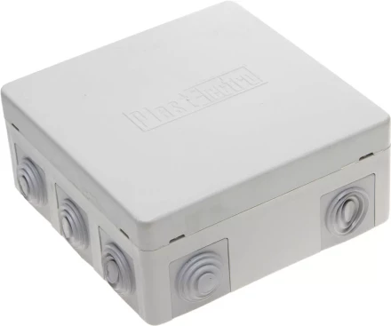 Коробка распределительная СВЕТОЗАР для наружного монтажа, макс. напряжение 400В, IP 54, 8 вводов, 125х125х50мм SV-54959 купить в Урае