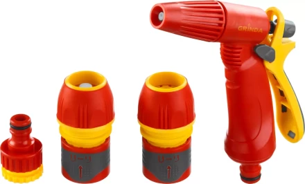 Набор GRINDA &quot;PREMIUM&quot; поливочный: Распылитель пистолетный с регулируемым соплом, 2 универсальных соединителя, адаптер внешний 1/2&quot;-3/4&quot; 8-427385_z02 купить в Урае