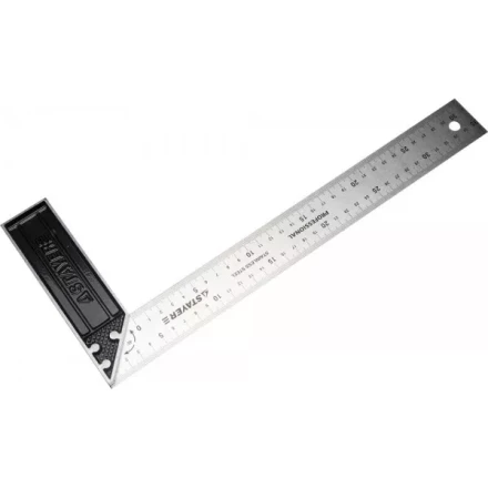 Угольник STAYER &quot;PROFI&quot; столярный, гравированная шкала, нержавеющее полотно 37мм, 350мм 3431-35_z01 купить в Урае