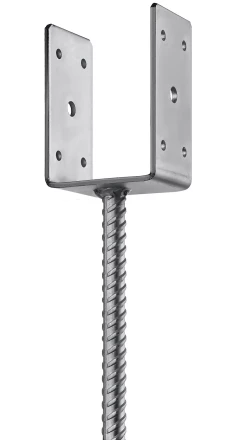 ЗУБР ОС-U, 81 x 120 x 60 мм, U-образное основание столба (310286-080) купить в Урае