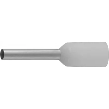 Наконечник СВЕТОЗАР штыревой, изолированный, для многожильного кабеля, белый, 0,75 мм2, 25шт 49400-07 купить в Урае