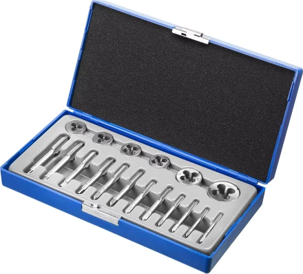 Набор ЗУБР &quot;МАСТЕР&quot; с металлорежущим инструментом, в пластиковом боксе 18 предметов 28120-H18 купить в Урае