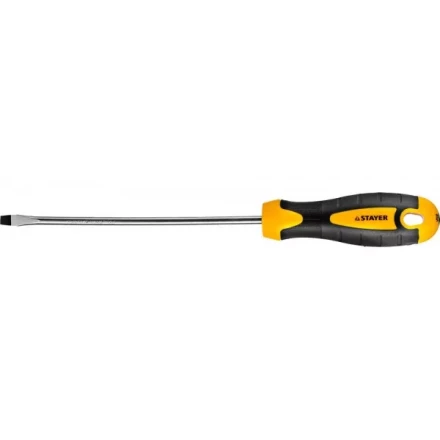 Отвертка STAYER &quot;MASTER&quot; &quot;ТECHNO&quot;, двухкомпонентная рукоятка, магнитный наконечник, Cr-V, SL5,0x150мм 2507-05-15_z02 купить в Урае