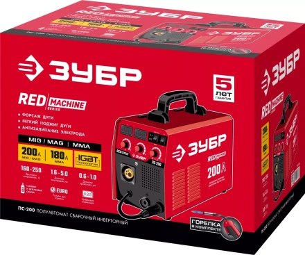 Полуавтомат сварочный инверторный МIG-MAG c функцией ММА ПС-200 серия МАСТЕР купить в Урае