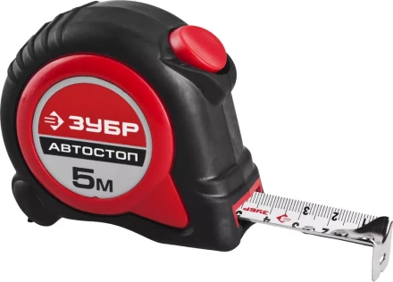 Рулетка ЗУБР &quot;МАСТЕР&quot;, двухкомпонентный корпус, автостоп, 5м/25мм 34052-05-25 купить в Урае