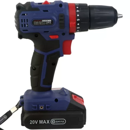 Аккумуляторная дрель-шуруповерт Диолд ДЭА-20ЛИ-02 У (ударная) купить в Урае