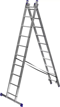 Лестница ЗУБР универсальная, двухсекционная со стабилизатором, 10 ступеней 38821-10 купить в Урае