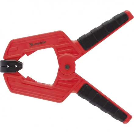 Струбцина клещеобразная 3 усиленная пластиковый корпус двухкомпонентные рукоятки 75 мм Matrix 20793 купить в Урае
